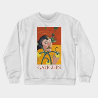 Self Portrait with Halo and Snake by Paul Gauguin Crewneck Sweatshirt